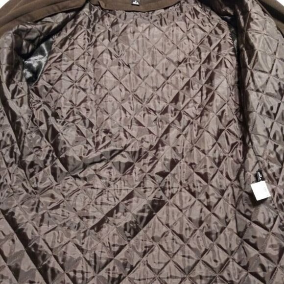 Gallery Brown Midi Coat Removable Liner Medium - Picture 9 of 12